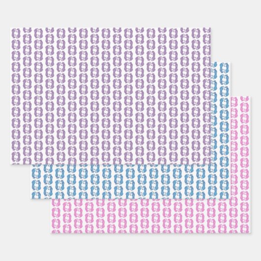 チーター ペア ラッピングペーパー ラッピングペーパーシート (セット)