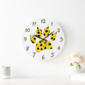 チーター・ポー印刷 ラージ壁時計 (ホーム)