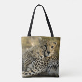 チーター、Acinonyx jubatus 2 トートバッグ (裏面)