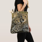 チーター、Acinonyx jubatus 2 トートバッグ (クローズアップ)
