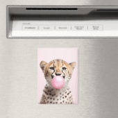 チータ吹ーのピンク色の泡ガム マグネット (インサイチュ (食洗機))