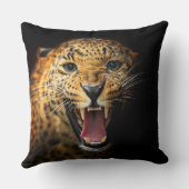 チータ猫の野性生物の装飾用クッション クッション (裏面)