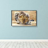 チータ白熱［赤熱］光を放つ包まれたー キャンバスプリント (インサイチュ (ウッドフロア))