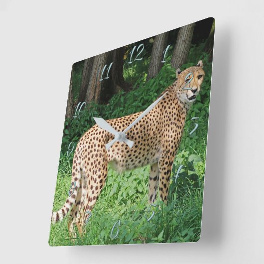 チータ スクエア壁時計 (傾斜)