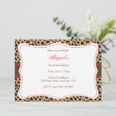 チーテかわいらしー招待状 招待状 (スタンド正面)