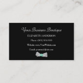 チーテガーリーープリントブティックキュートミントボウ 名刺 (裏面)