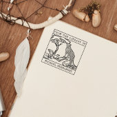 チーテパーソナライズされたー蔵書票 ラバースタンプ