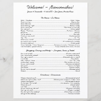 チートスペインのシート – バイリンガル結婚ズ