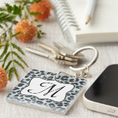 チートスポットアニマルプリントワイルドキャットサファーキーチェーン キーホルダー (正面右)