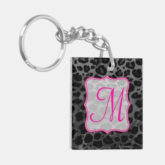 チートスポットアニマルプリントワイルドキャットサファーキーチェーン キーホルダー (正面左)