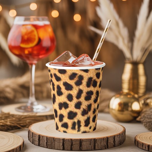 チートスポットパターン金ゴールドブラックID1155 紙コップ