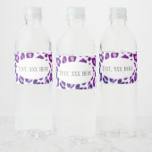 チートピンク，動物+プリント，ヒョウ，チーター ペットボトルラベル (ボトル)