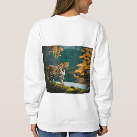 「チートーシックなスカーフ：野生のスタイルを解放！」 スウェットシャツ (裏面)