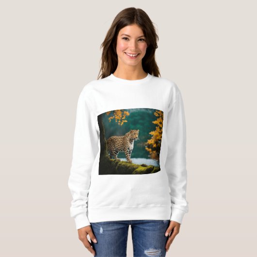 「チートーシックなスカーフ：野生のスタイルを解放！」 スウェットシャツ (正面フル)