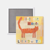 チート猫マグネット マグネット (正面/裏面)