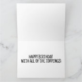 チーバーガー誕生日おもしろいハンバーガー誕生日カード カード (内部)