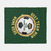 チーパーソナライズされたムMomギフトアイディア フリースブランケット (正面(横))