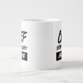 チーフおもしろいスポーツアナリストのハッシュタグすごいパパ ジャンボコーヒーマグカップ (正面)