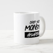 チーフおもしろいチックルモンスターハッシュタグすごいパパ ジャンボコーヒーマグカップ (正面右)