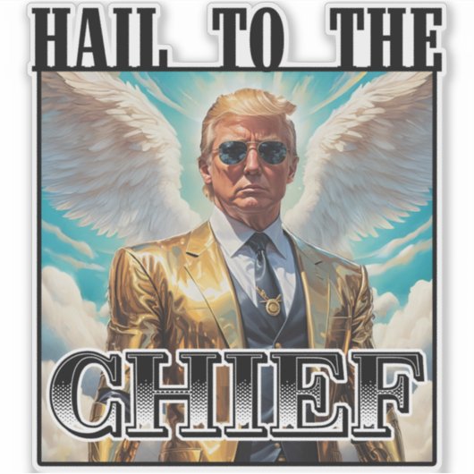 チーフに雹 – Trump 2024 シール (正面)