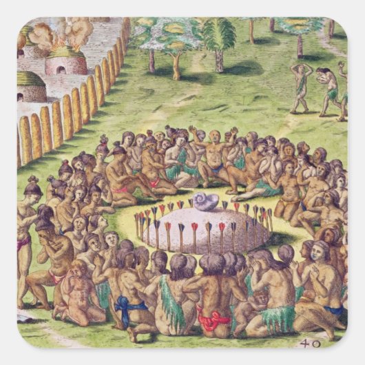 チーフの埋葬の仕方 スクエアシール (正面)