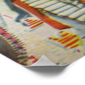 チーフウルフローブブラックフット先住民アメリカン ポスター (角)