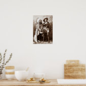 チーフシッティングブルとバッファロービルサーカ1885 ポスター (キッチン)