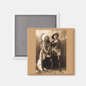 チーフシッティングブルとバッファロービル1895 マグネット (正面/裏面)