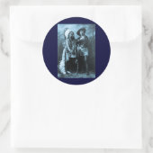 チーフシッティングブルとバッファロービル1895 ラウンドシール (バッグ)