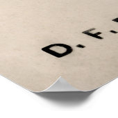 チーフシッティングブルポートレート1885 ポスター (角)