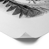 チーフシッティングブル刻印ポートレート ポスター (角)