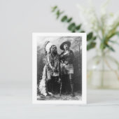 チーフシッティングブル&バッファロービル1895ヴィンテージ ポストカード (スタンド正面)