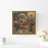 チーフジョセフマザーアース引用文壁時計 スクエア壁時計 (ホーム)