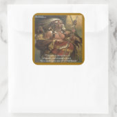 チーフジョセフ&自然引用文ギフトティー&カード スクエアシール (バッグ)