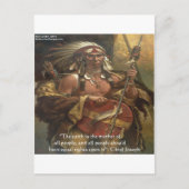 チーフジョセフ&自然引用文ギフトティー&カード ポストカード (正面)