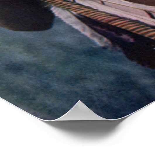 チーフツーガンホワイトカーフグレイシャーナショナルパーク ポスター (角)