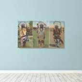 チーフレッドクラウド、チーフデューイ髭 キャンバスプリント (インサイチュ (ウッドフロア))