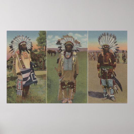 チーフレッドクラウド、チーフデューイ髭 ポスター (正面)