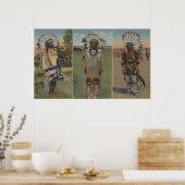 チーフレッドクラウド、チーフデューイ髭 ポスター (キッチン)