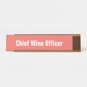 チーフワイン担当者名プレート デスクネームプレート (正面)