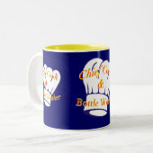 チーフ調理師&ボトル洗浄機 ツートーンマグカップ (正面左)