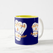 チーフ調理師&ボトル洗浄機 ツートーンマグカップ (正面右)