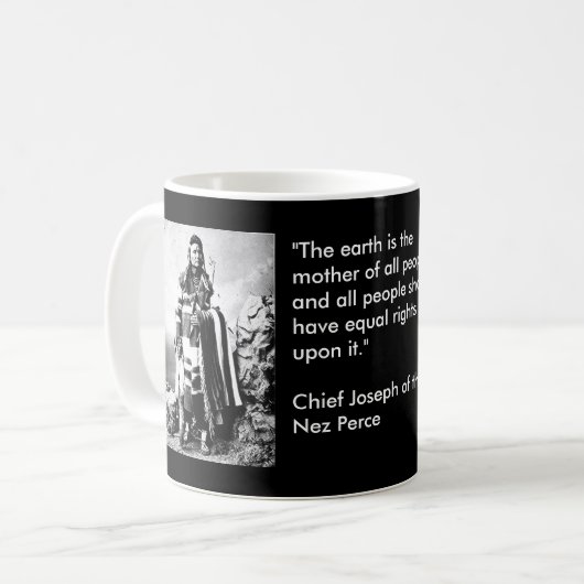 チーフ・ジョセフ コーヒーマグカップ (正面左)