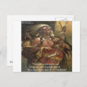 チーフ・ジョセフ & ネイチャー・クォート ギフト Tシャツ & カード (正面/裏面)