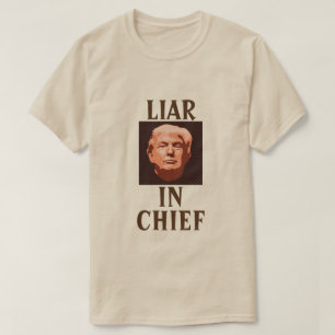 チーフTシャツのトランプうそつき Tシャツ