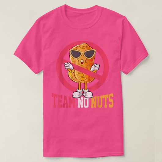 チームおもしろいのナッツ妊娠の発表 Tシャツ (デザイン正面)