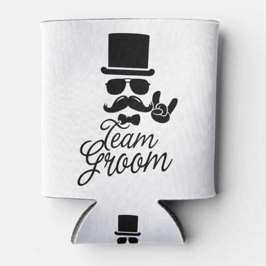 チームおもしろいグルームギフトバチュラーパーティ 缶クーラー (正面)