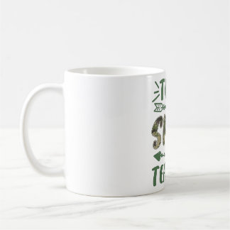 チームおもしろいスペード先生迷彩柄先生学生バック コーヒーマグカップ