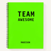 チームおもしろいノートパーソナライズされたOffice会議 ノートブック (正面)