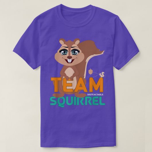 チームおもしろいリス Tシャツ (デザイン正面)